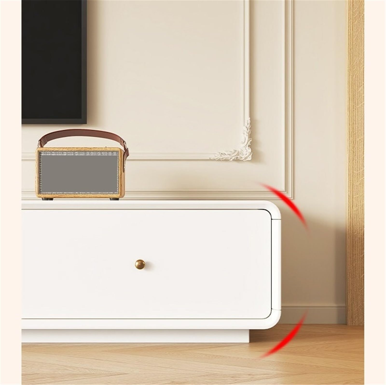 Soporte TV Pared Centro de Entretenimiento con Almacenamiento Consola Multimedia Moderna cajón Mueble de TV con estantes