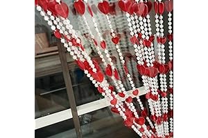 Acrylic Heart Curtain Beads Doorways Hanging Tassel Room Divider Screen Decor for...