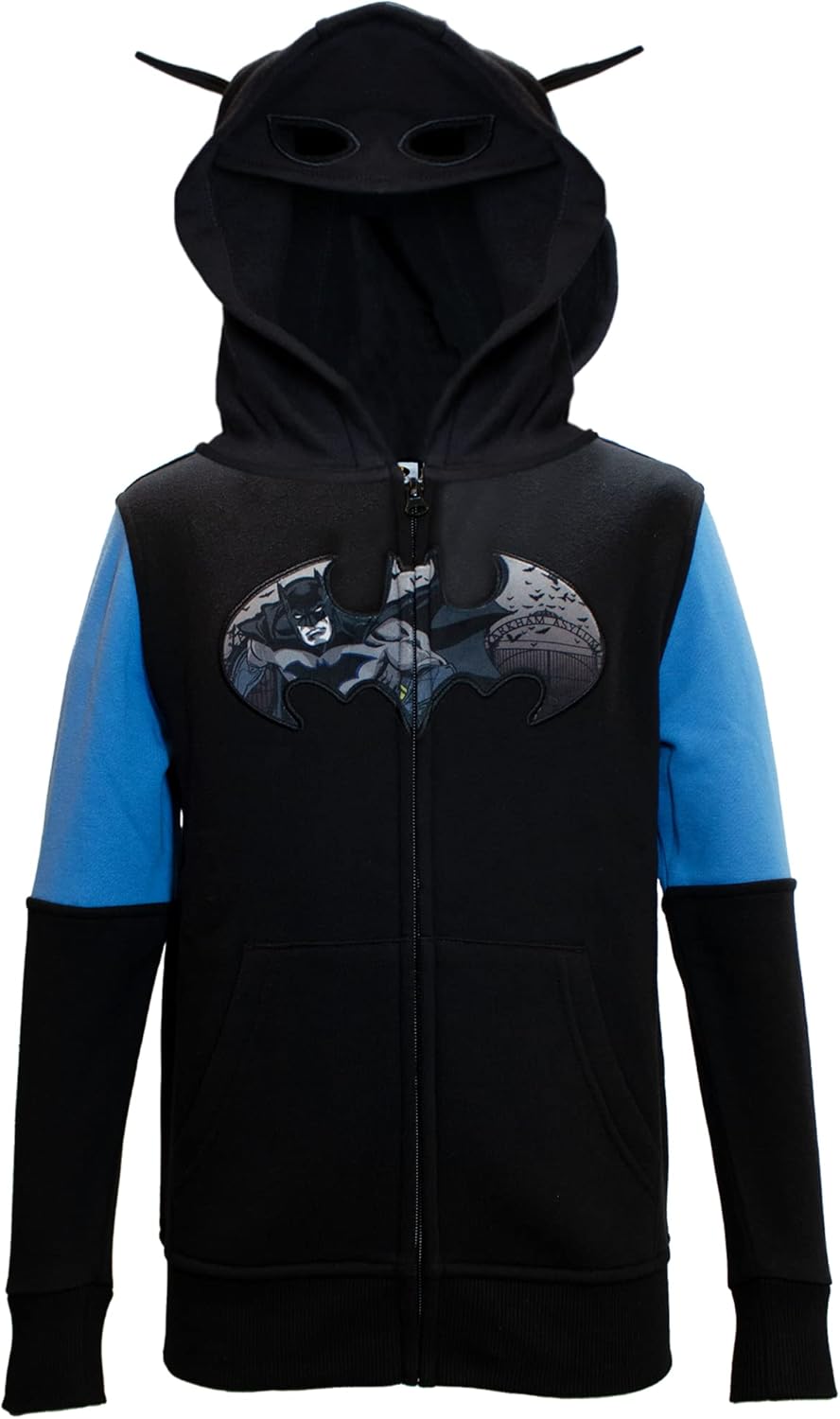 DC Comics Super Hero Batman Logo - Sudadera con capucha para niño