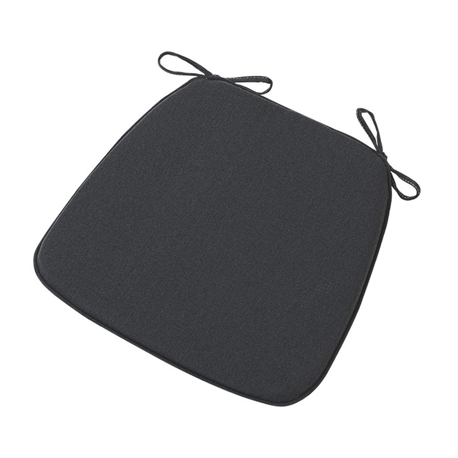 Set di 2 cuscini antiscivolo per sedie da 42 x 40 cm, lavabili e rimovibili, per sedie da pranzo, ufficio, cucina e giardino, con laccetti, comodi cuscini
