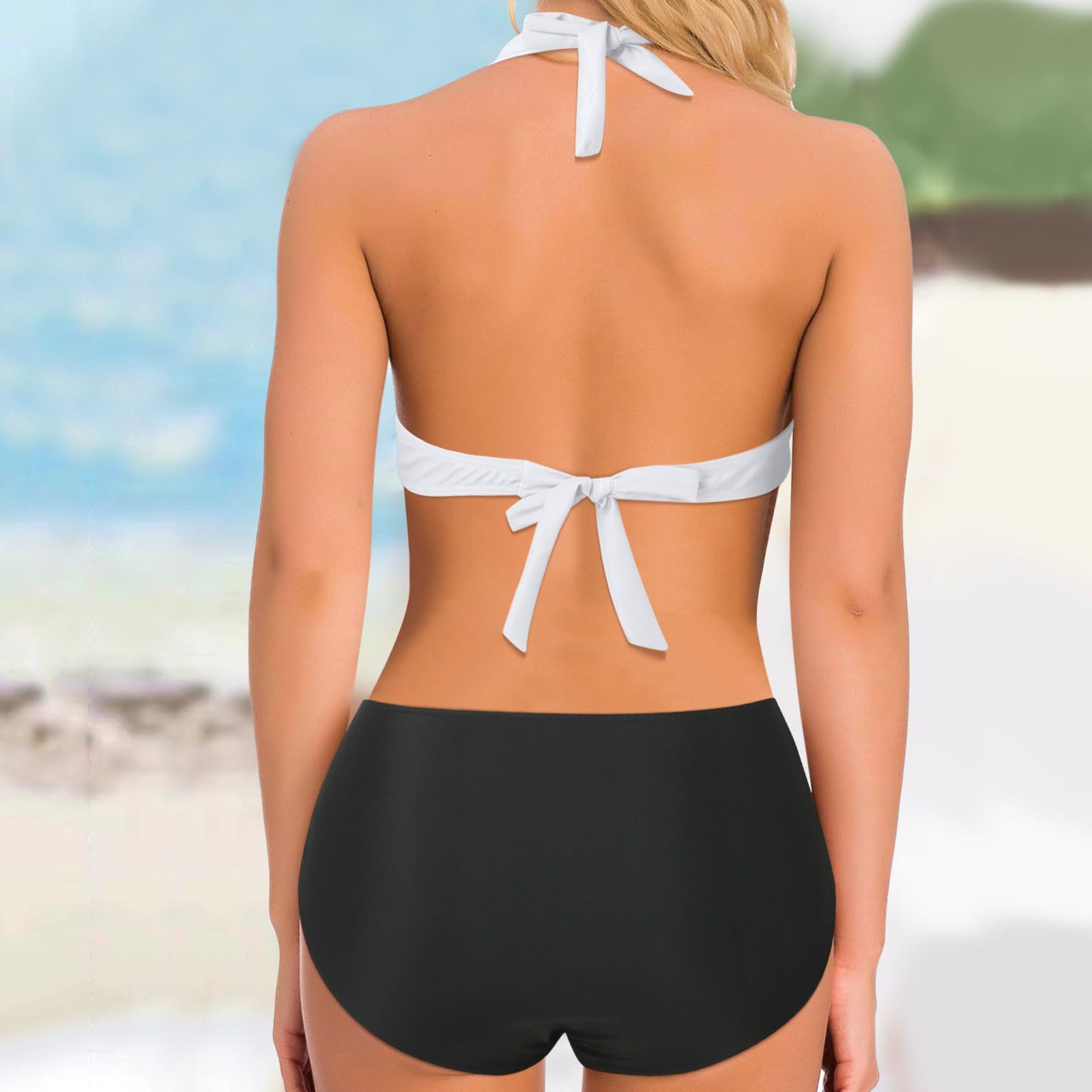 Conjuntos De Bikini for Mujer Conjunto Traje Baño Estampado con Parte Inferior for, Morado, XXL