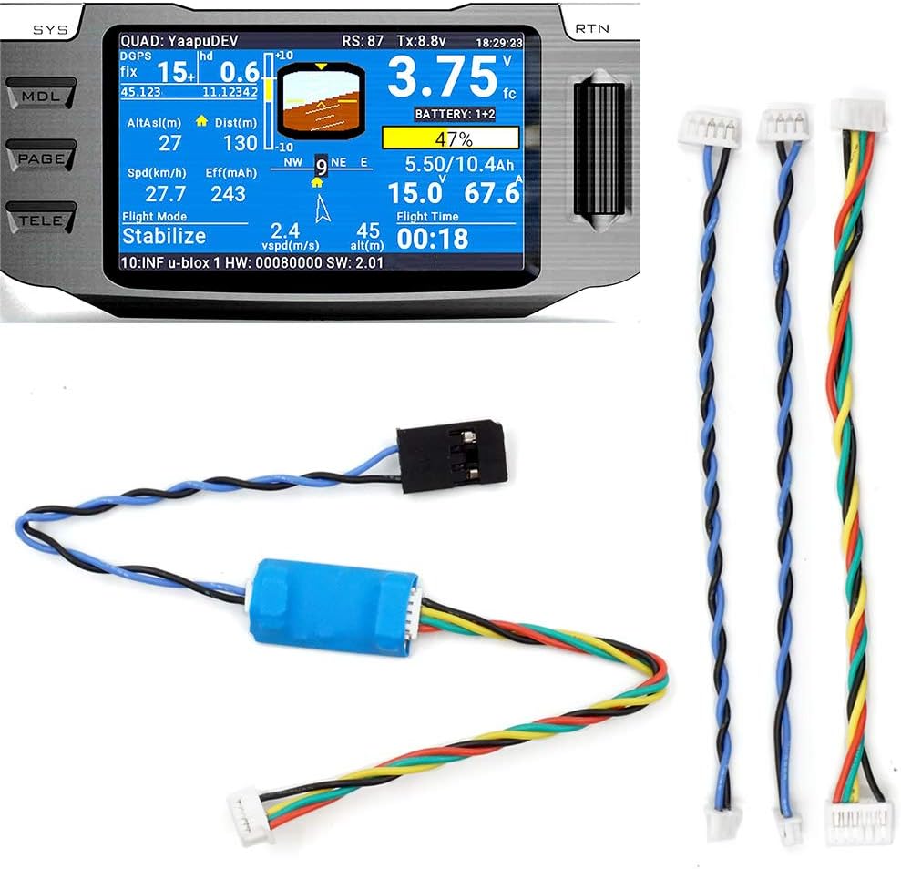 FrSky Yaapu Telemetry Converter Cable Pixhawk to Taranis X9D Plus QX7 Jumper T16 Smart Port R9 Slim+ R9 X8R XSR R9M X4R Receiver