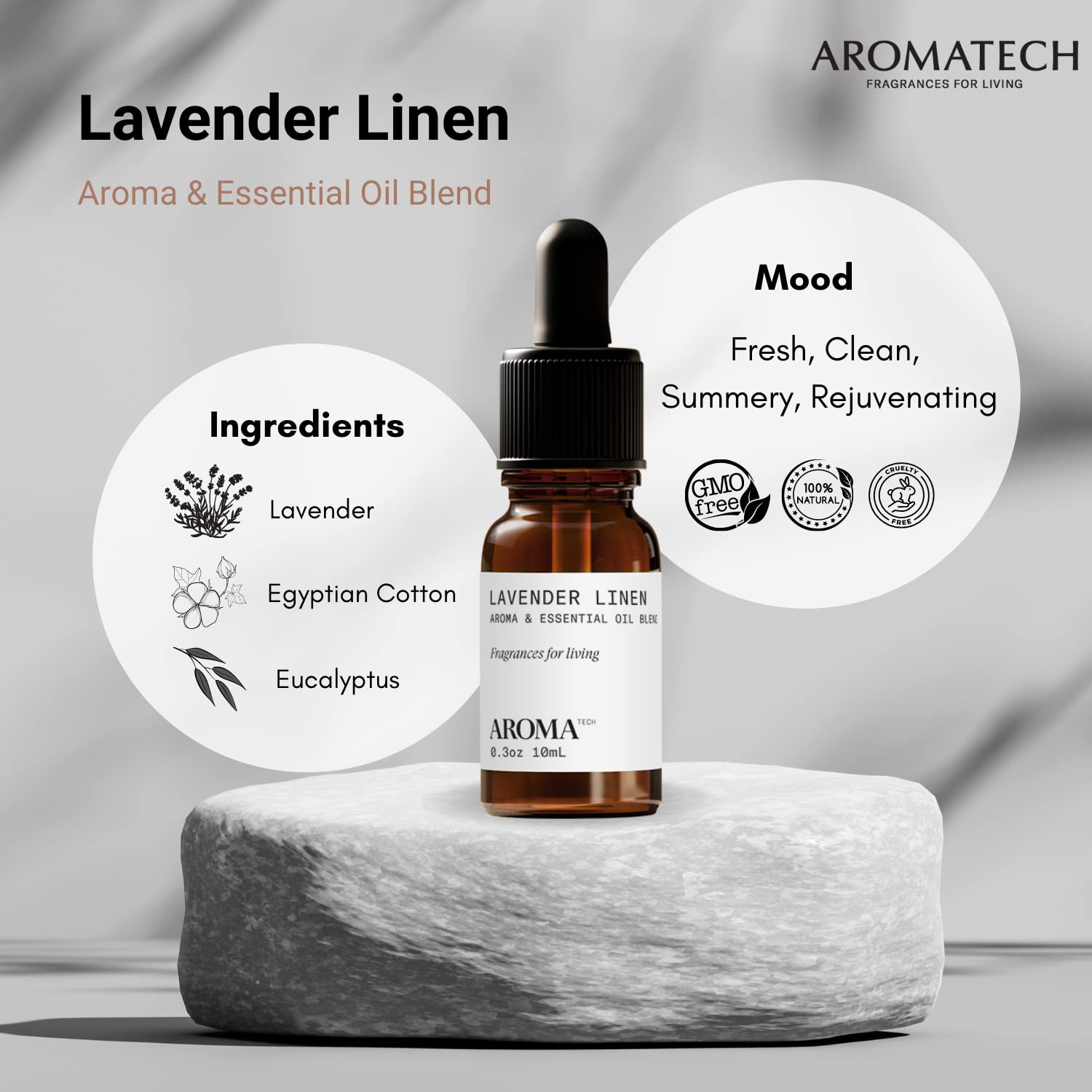Amazon.com: AromaTech Lavender Linen for Aroma Oil Scent Diffusers - 10  Milliliter : Health & Household
