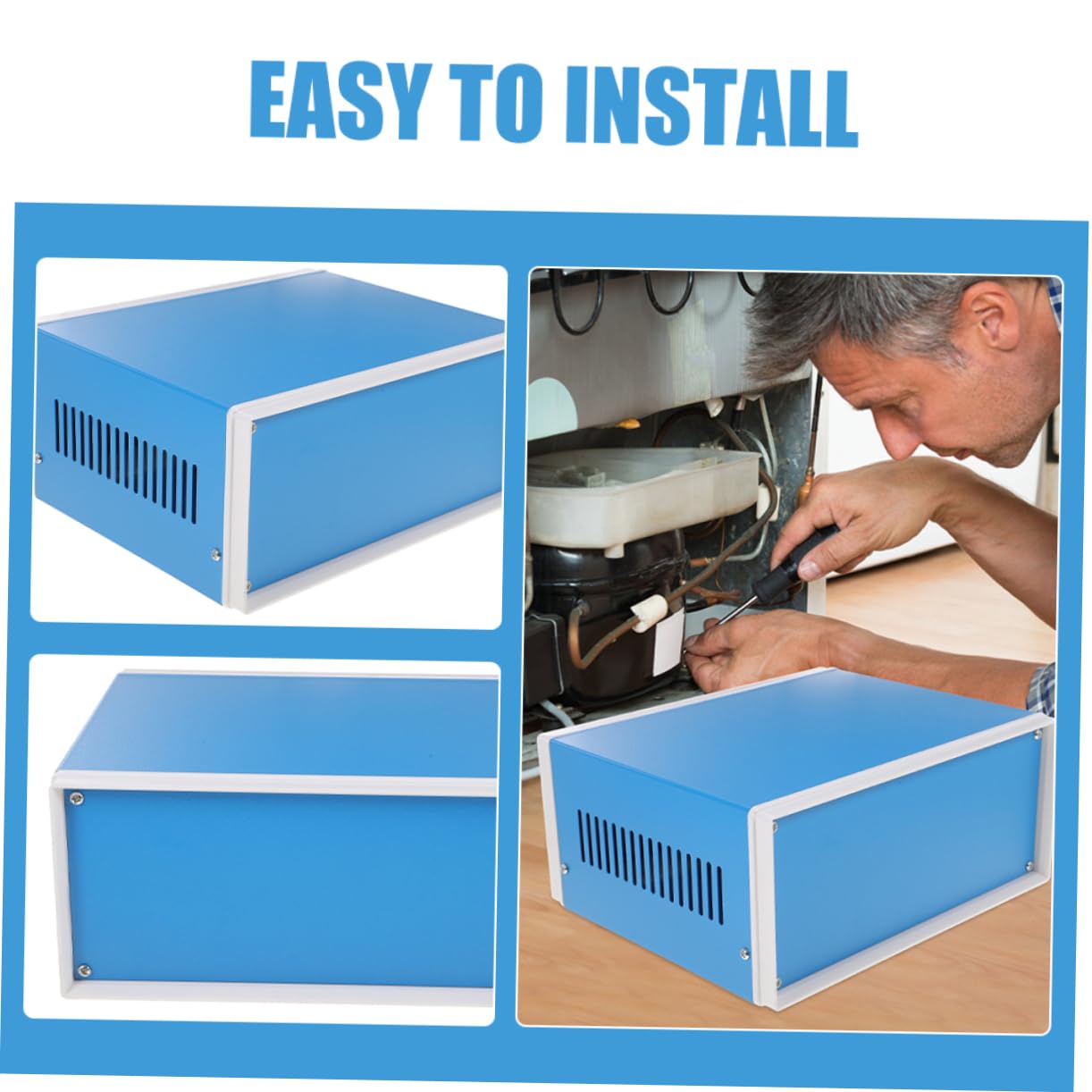 Alipis Caja De Aluminio Para Conexiones Eléctricas Caja Electrónica Para Proyectos Con Diseño Multifuncional y Acabado Elegante Estable Para Aplicaciones Industriales