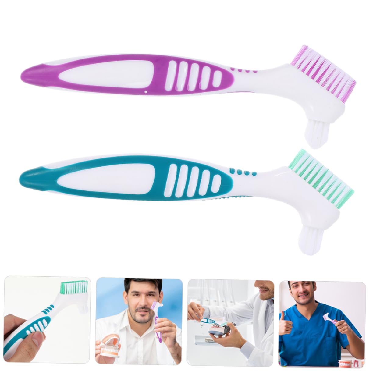 minkissy 5 Set 5 Set Spazzola Per La Pulizia Spazzolino Orale Spazzolino Morbido Falso Falso Da Denti In 4 pezzi * 5