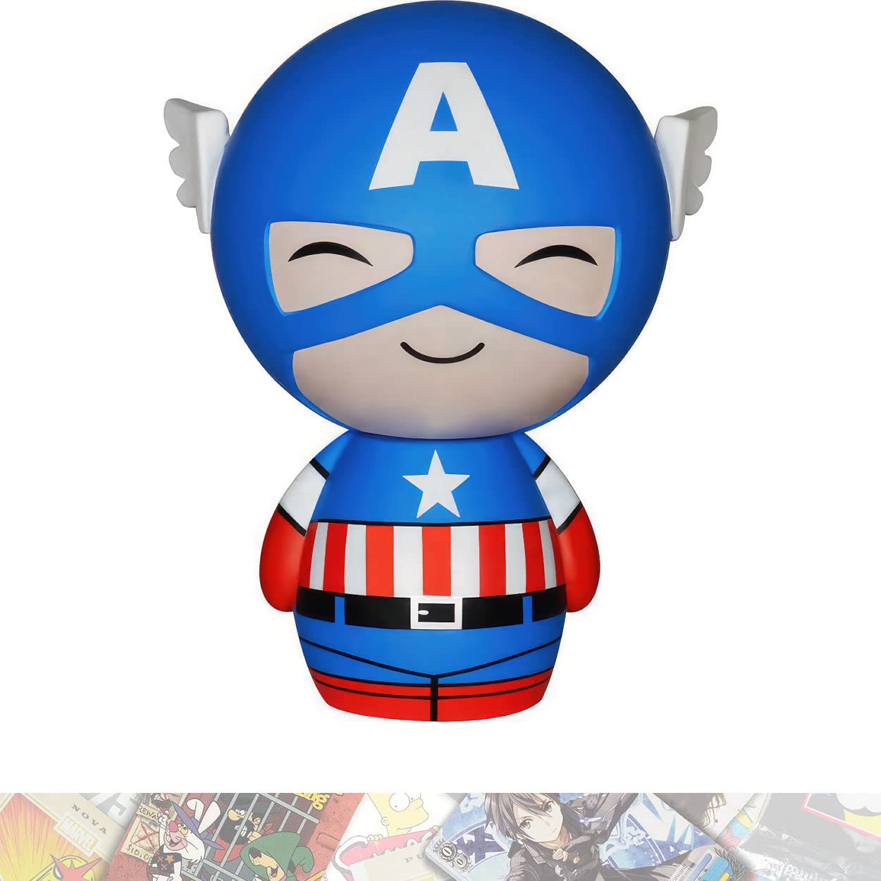 Captain Americ a: Dorbz Vinyl Figurine Bundle with 1 Comics Theme Compatible Trading Card (001-05950)