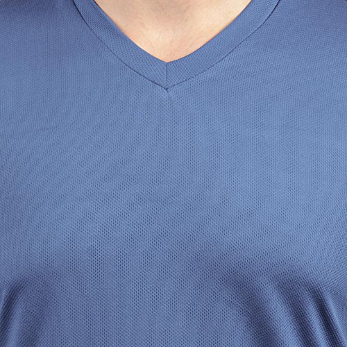 Image of Stylish Regular Fit Plain Men's V-Neck Half Sleeve T-Shirt