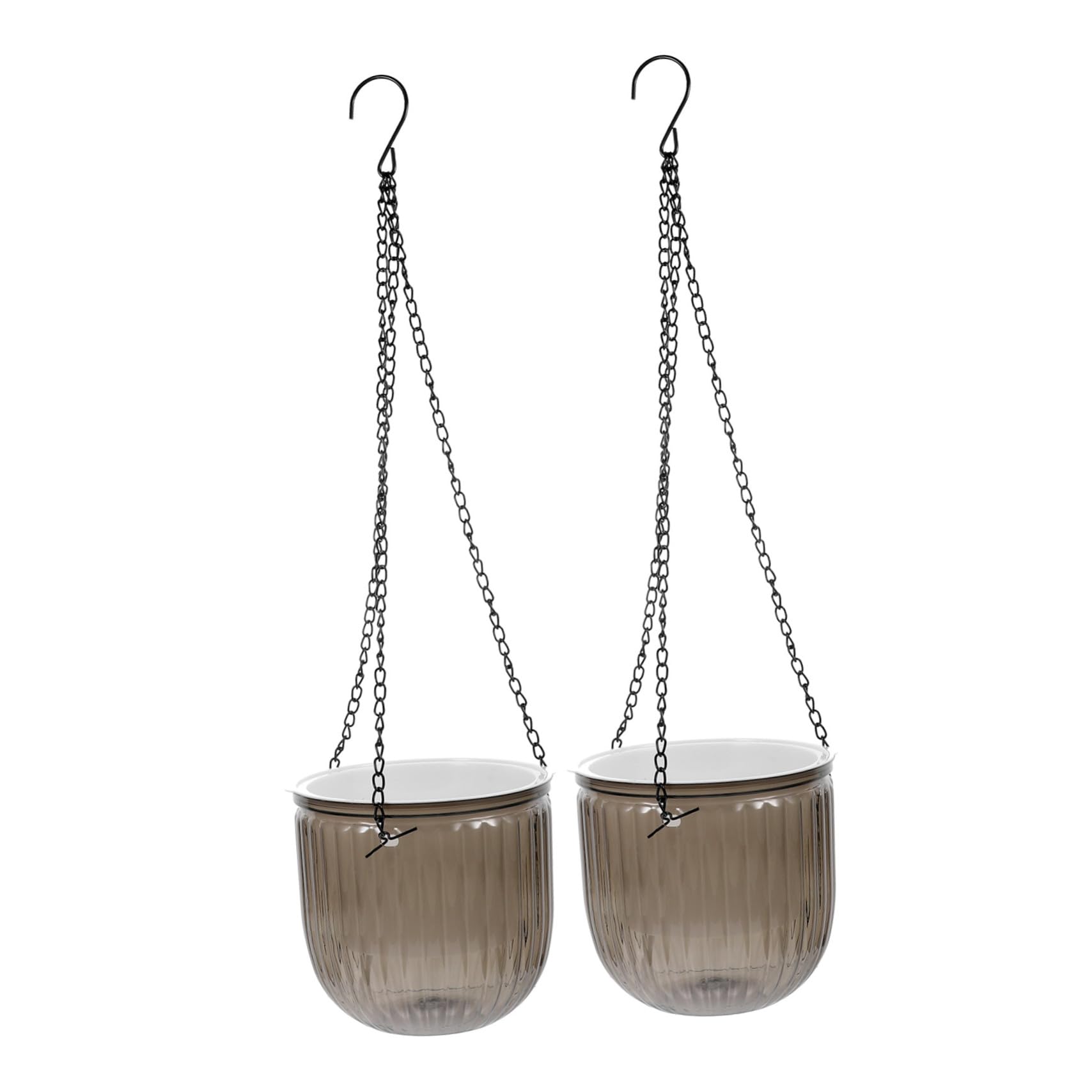 Pot de fleurs suspendu auto-arrosant avec drainage pour orchidées x2