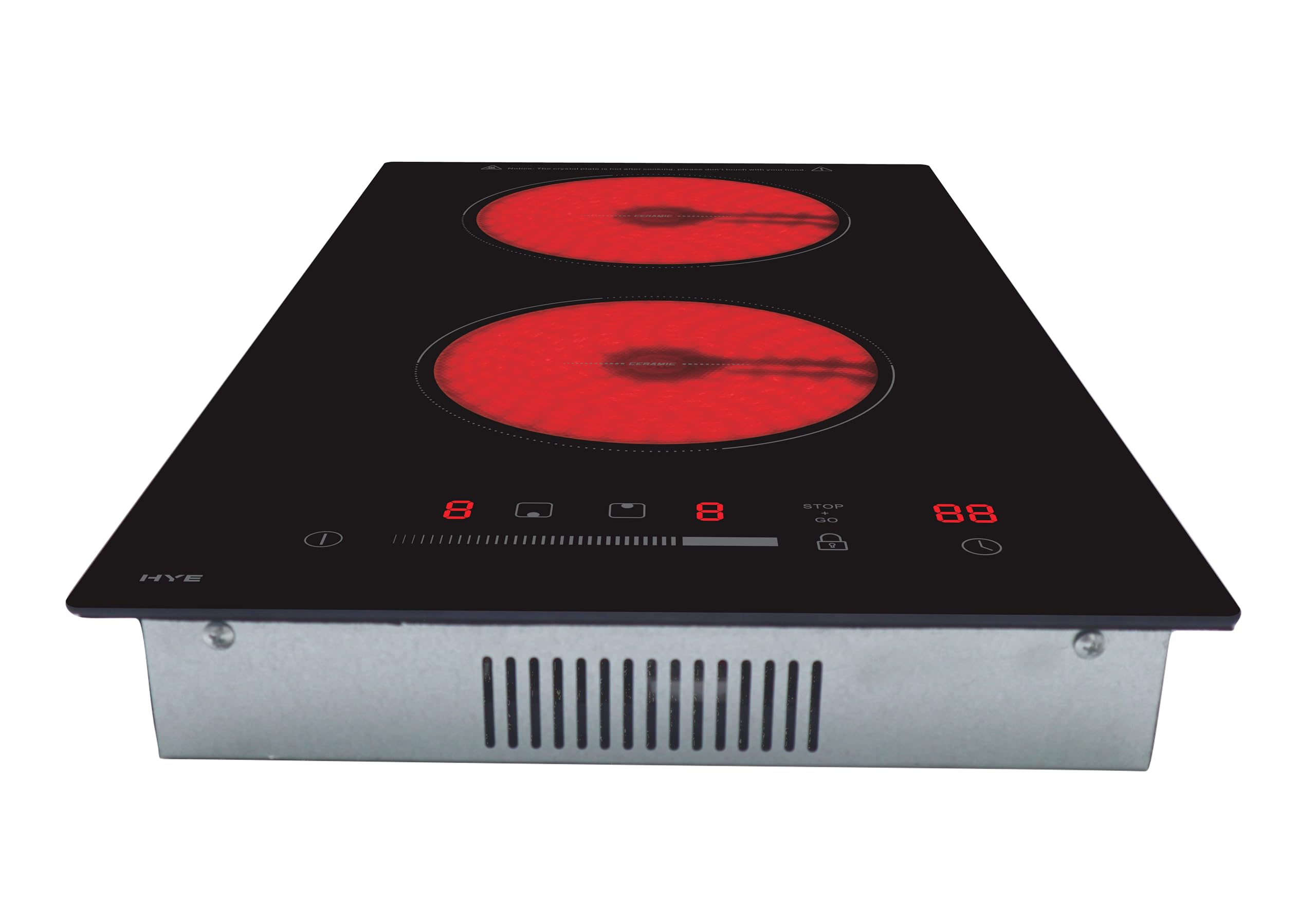 HYE Electric Hob - Induction Hob, 60cm Built In, 4 Cooking Zones, Sleek Black Glass Surface, Intuitive Touch Control Panel, Child Lock, Perfect For Modern Homes - C01IH60E28 — view 7