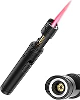 Semlos Butane Torch Lighter - 360° Mini Blowtorch with Adjustable Continuous Jet Flame & Bottle Opener for Cooking, Camping, DIY