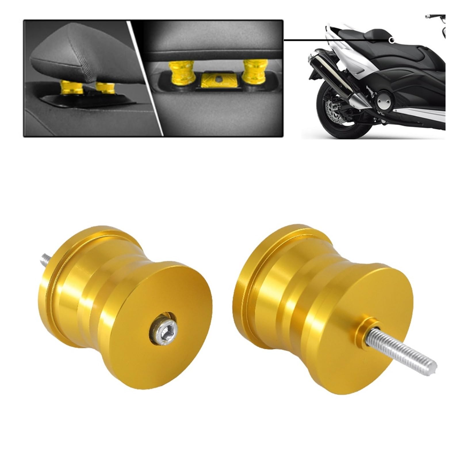 TMAX500 Siège de Dossier arrière de Moto rehausseur Petit Coussin surélevé Compatible avec TMAX530 T-MAX530 T-MAX500 TMAX 530 500
