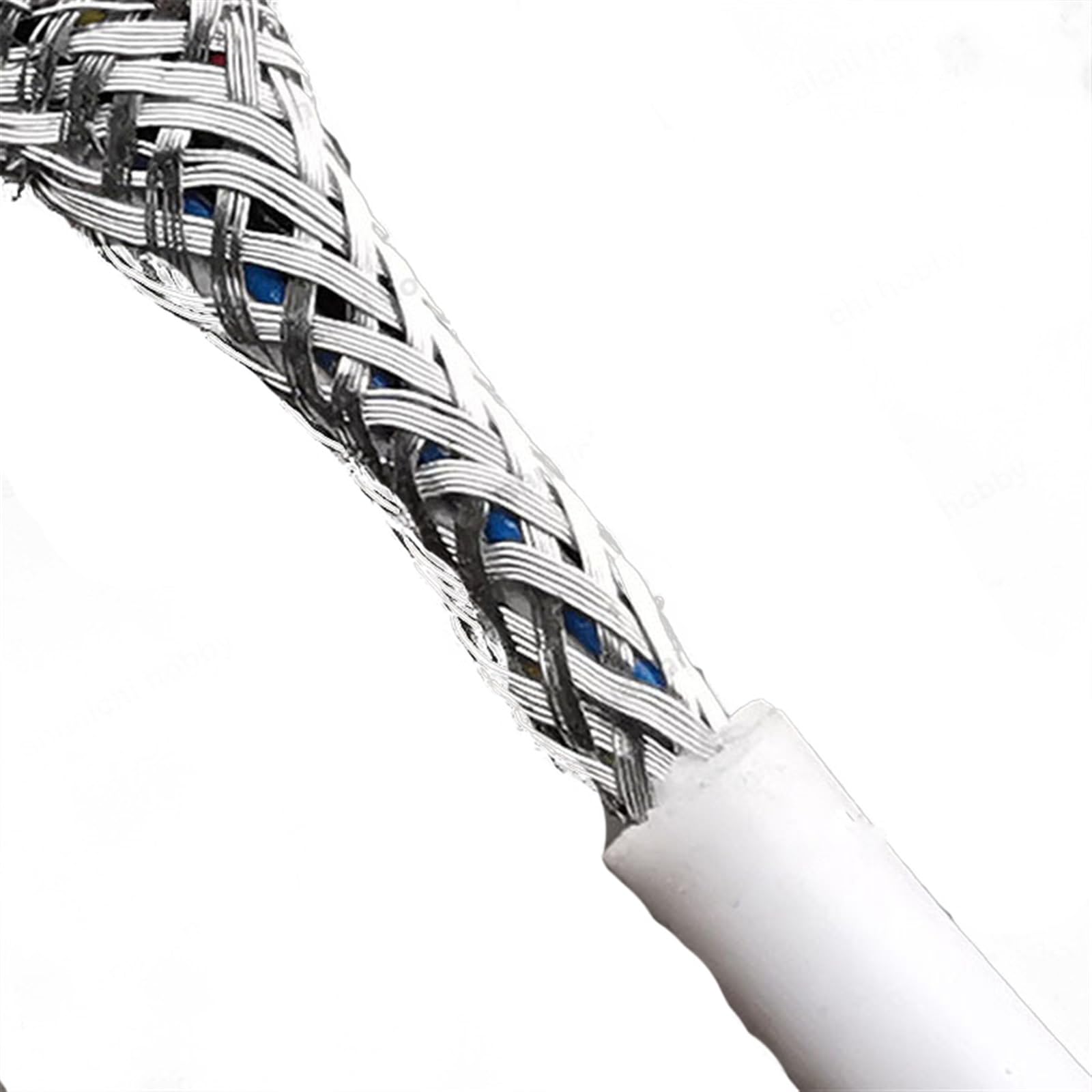 Cables de control apantallados, 30AWG, línea de cable control señal antiinterferencias, 10 metros for telar conector drones modelo DIY(10meter 2x30awg)