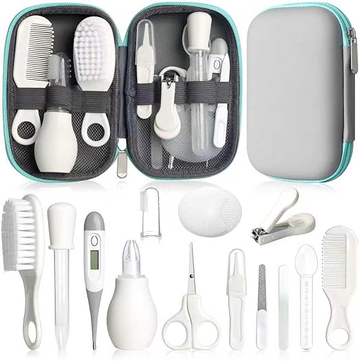 Qunlions life Qunlions life - Kit de Soins et de Sécurité Bébé 14 en 1 avec Étui EVA
