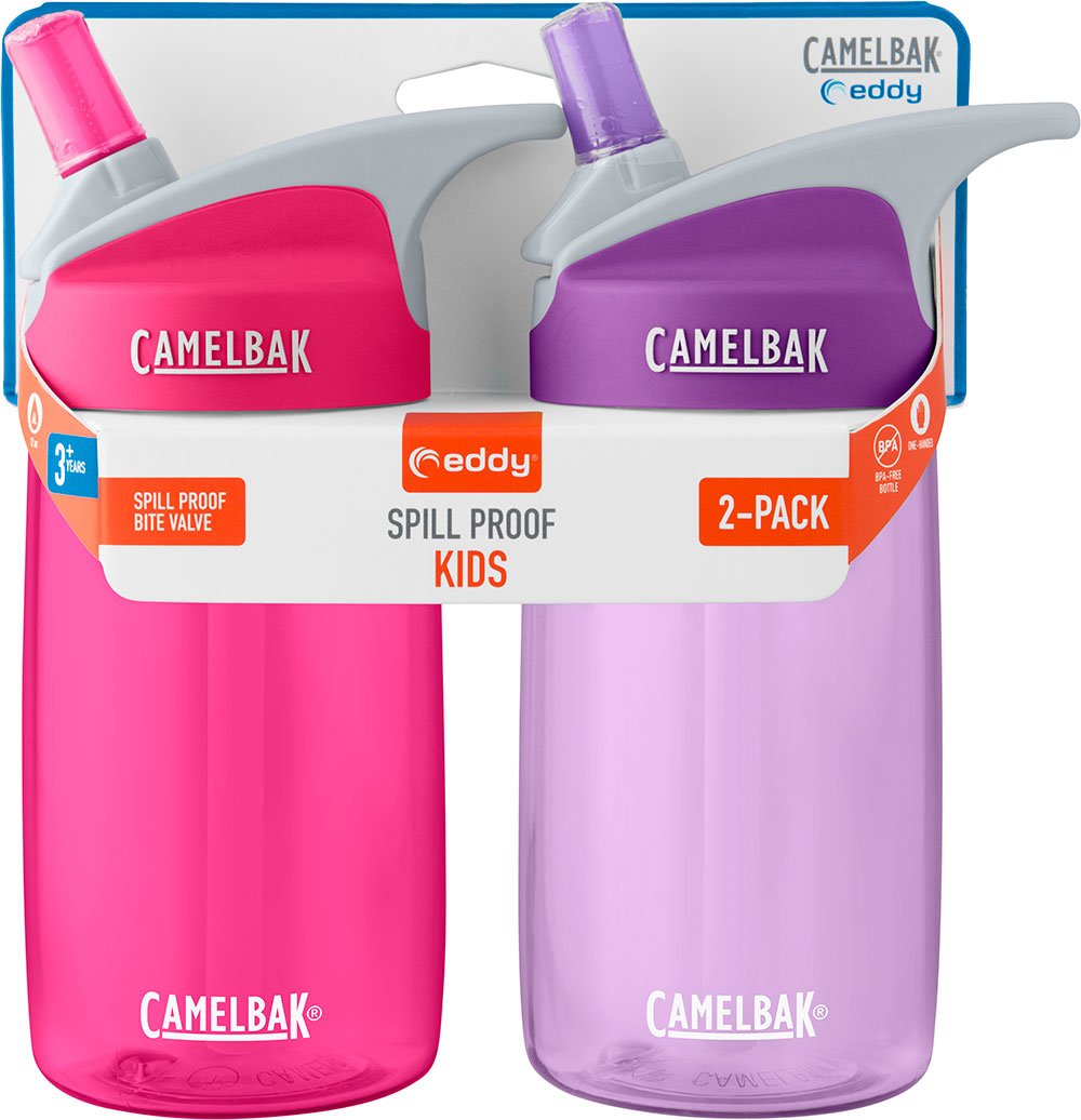 CamelBak eddy Kids 12oz Water Bottle, 2-Pack