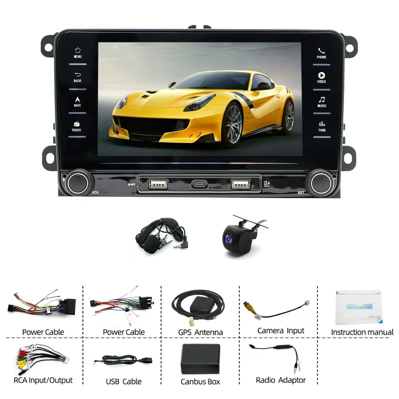 Radio samochodowe z systemem Android 14 do VW Polo GTI 2009-2013 z Carplay