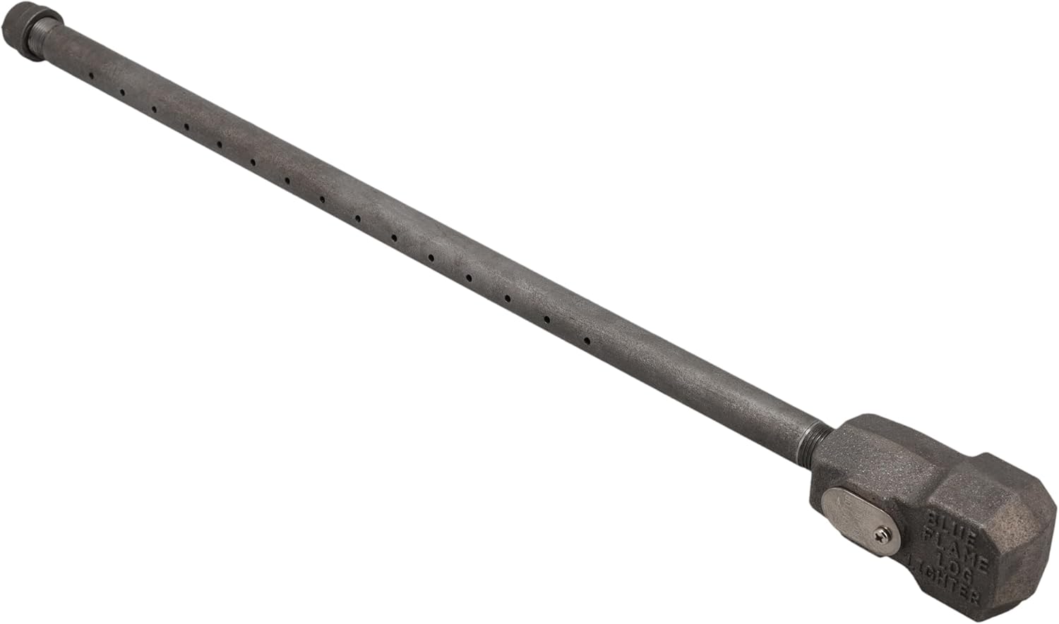 Supplying Demand LLA90-NG46-165 Fireplace Fire Pit | Log Lighter Natural Gas 90 Deg. Inlet, Orifice Hole Size # 55 with 16.5" Ported 3/8 NPT Pipe and 3/8 NPTF Pipe Cap