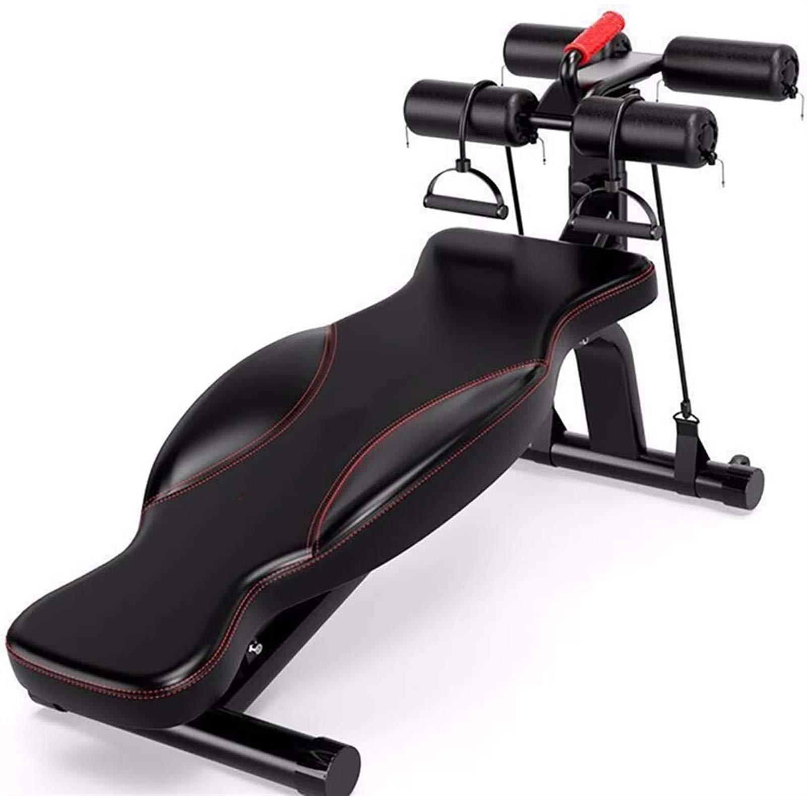 Panca for esercizi addominali regolabile, banco di allenamento for la palestra di casa, training muscolare Banchi for Full Body Workout, Multi-Purpose pieghevole Incline Decline Bench, NO Assemb