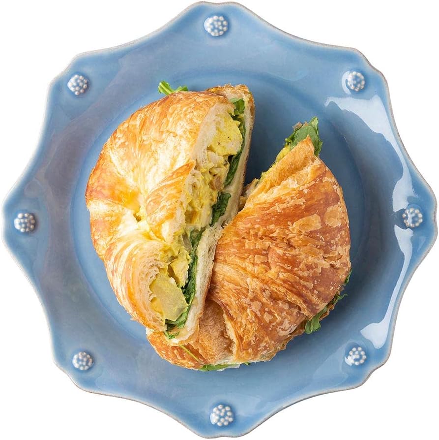Juliska Berry & Thread Scallop Dessert Salad Plate - Chambray