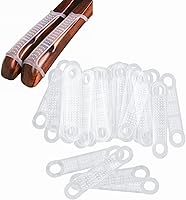 Vista 1 de 50 piezas de goma antideslizante transparente para colgar ropa, tiras transparentes, almohadillas para perchas de plástico de madera, tiendas