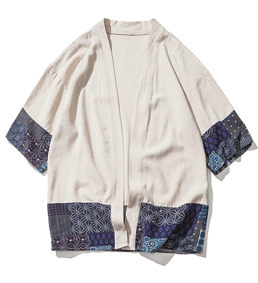 Perdontoo Kimono Cardigan Holgado Chaqueta Corta Manga Abrigo