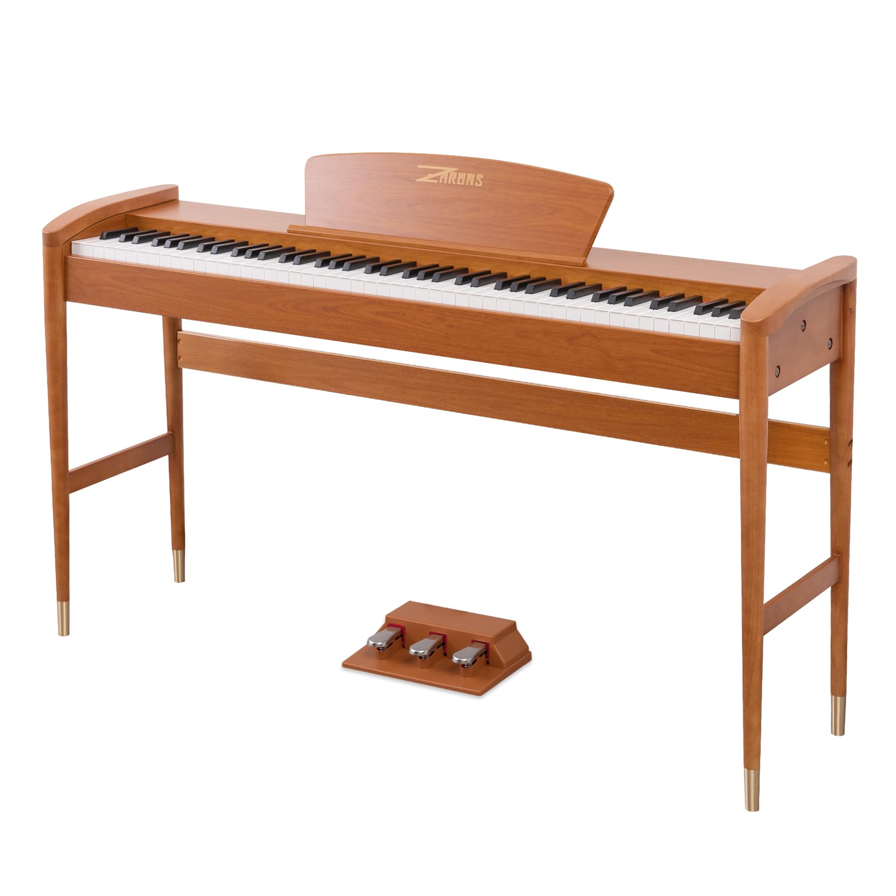 Amazon | ZHRUNS 電子ピアノ 88鍵盤 ハンマーアクション 電子 ピアノ 