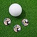 FINGER TEN Golf Ball Markers 3 Pcs with 3 Pack Hat Clip Value Gift Set, Mark Pattern USA, Eagle, Ribbon in Choice for Men Women Kid (3 USA Eagle)