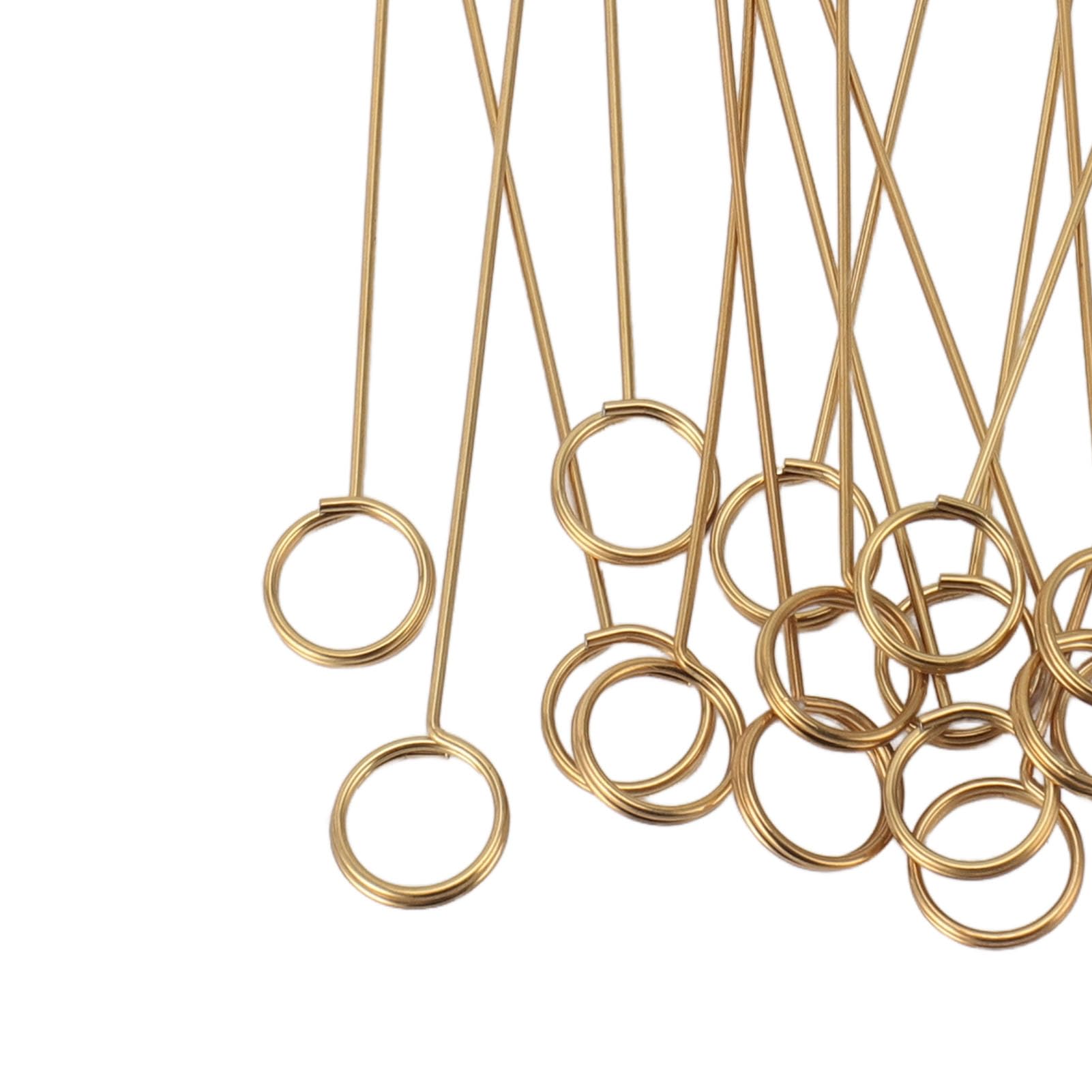 Floral Picks Clips Elegante Gouden Draad Herbruikbare 6in Foto