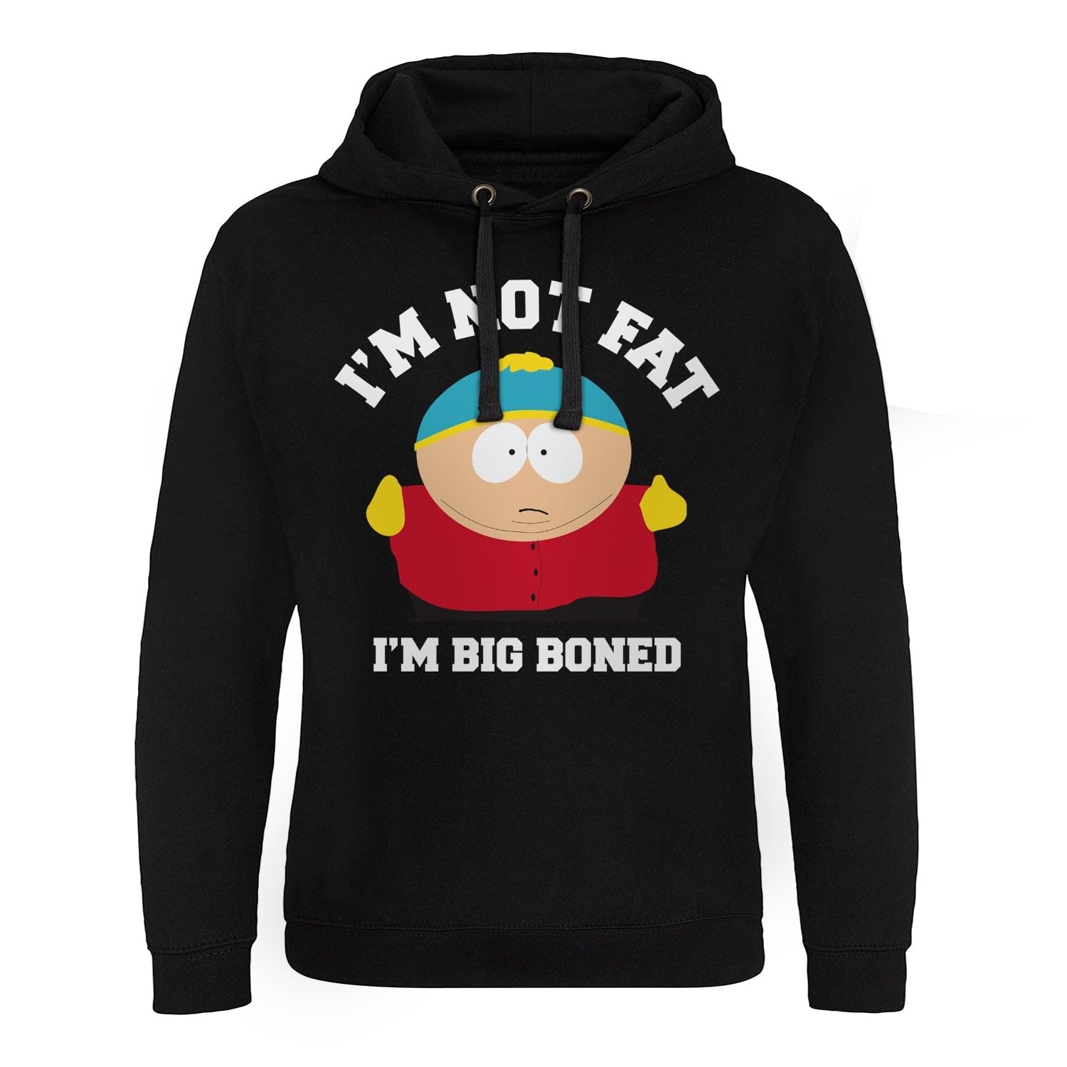 South Park Officially Licensed I'm Not Fat I'm Big Boned Epic Hoodie (Black), XX-Large