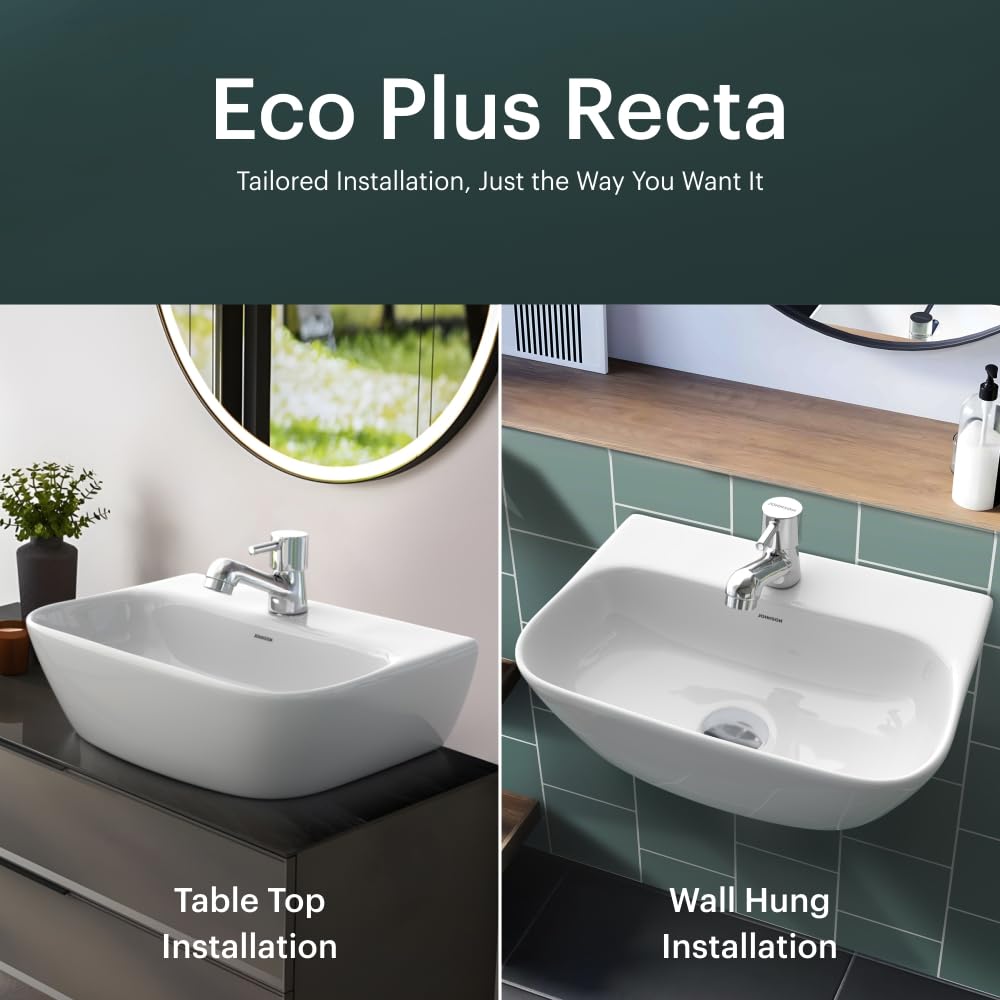 Johnson Eco Plus Basin - Countertop & Wall Mount -3