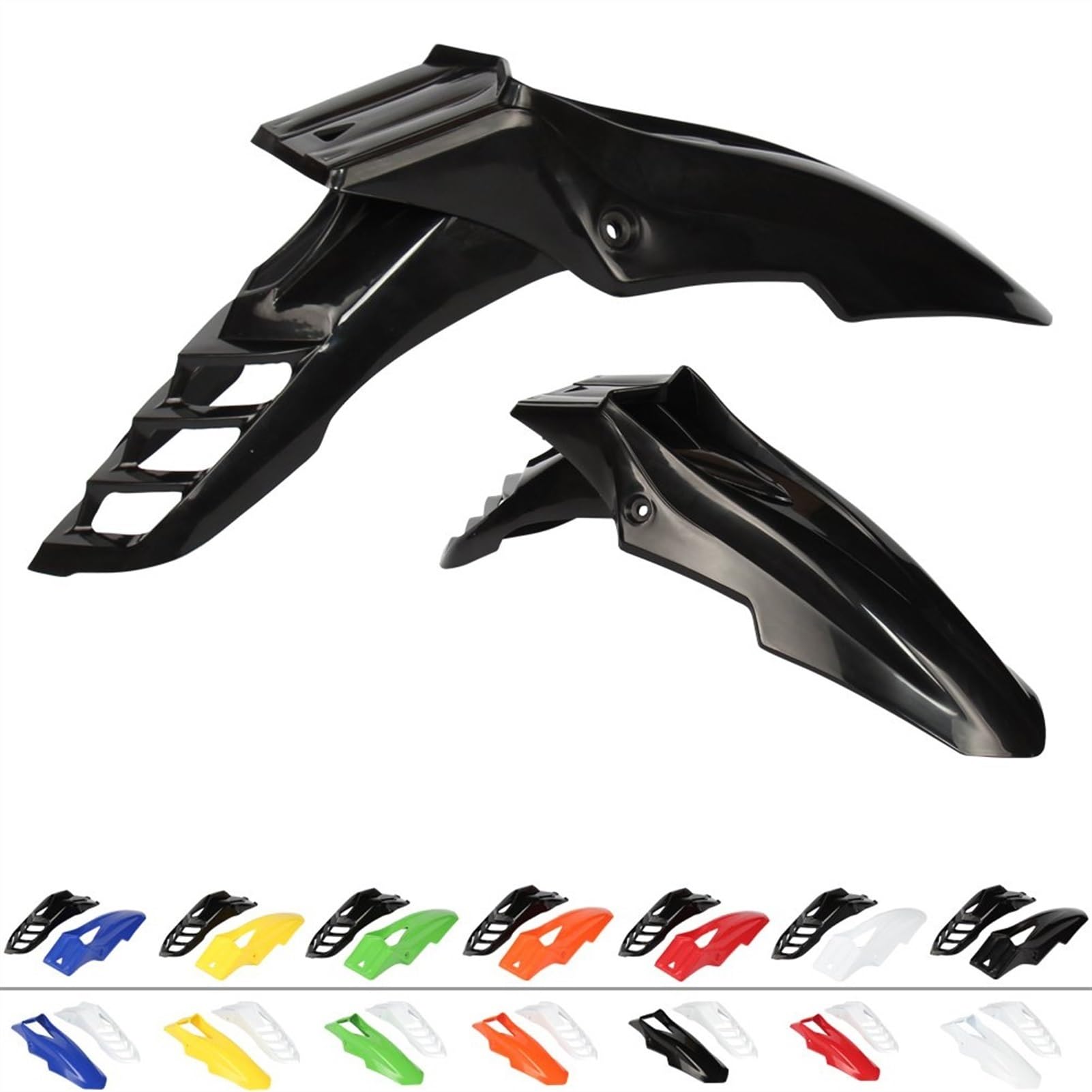 Accessori per motociclette Per BSE 250cc Dirt Pit Bike MX Moto Off Road Parafango Anteriore Copertura(Orange black)