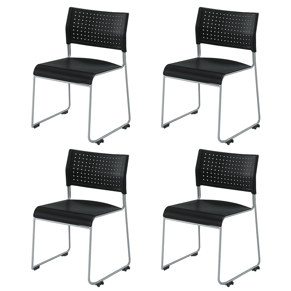 【4脚セット】【背/樹脂 座/樹脂】アイリスチトセ ミーティングチェア ブラック Amazon.co.jp: 【4脚セット】【背/樹脂 座/樹脂】アイリスチトセ