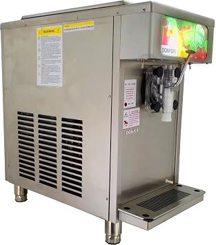 XF124 Frozen Drink Machine; Self-contained Air-cooled Countertop Model; Refrigerated Hoppers to Precool Mix for Fast Recovery/freeze Times; Mechanical Consistency Control; Backlit Signage