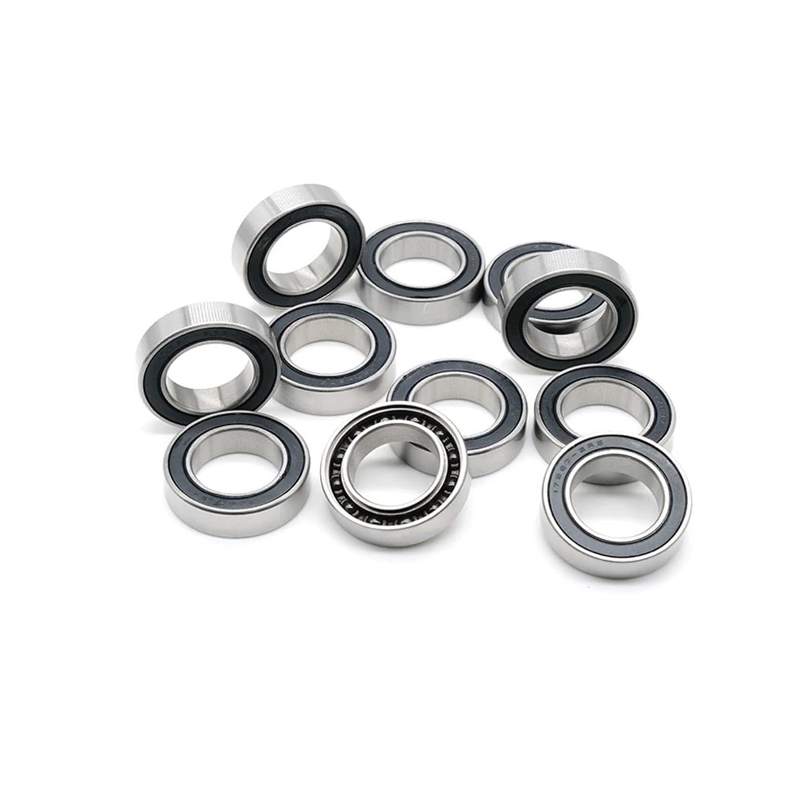 Aspectos, 1 Uds 17287 rodamiento cerámico híbrido 17x28x7 Mm ABEC-7 soportes inferiores de bicicleta y repuestos 17287RS Si3N4 rodamientos bolas 17287-2RS CB Lucky