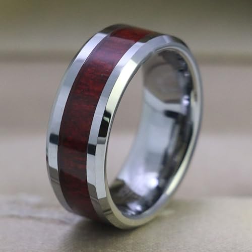 Miniatura 7 de Conjunto de dos anillos de boda para él y para ella anillos para parejas Anillos de compromiso para novia en acero inoxidable chapado en oro blanco