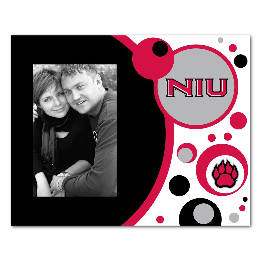 VictoryStore Gift Frame - Northern Illinois University Picture Frame, Officially Licensed Northern Illinois Huskies Frame for Pictures, 8x10 Inches (Circles)