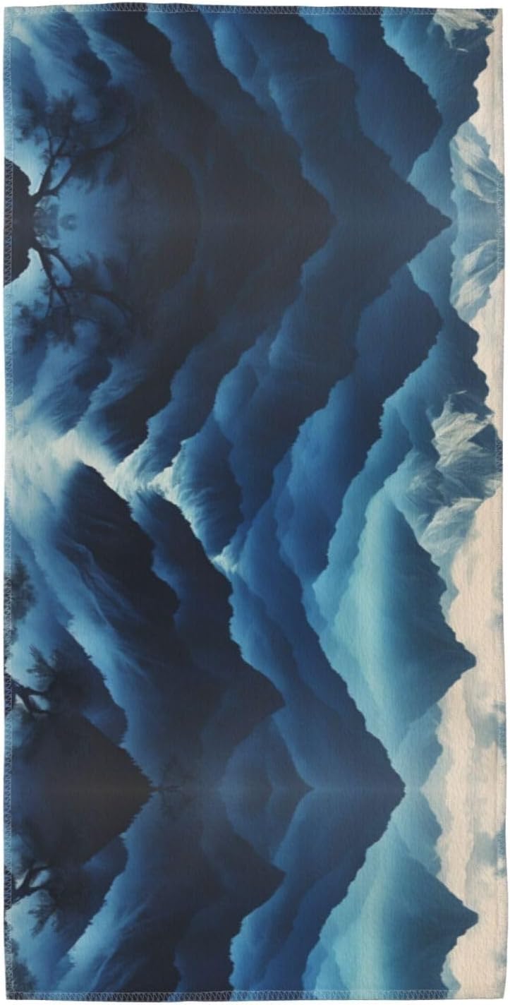 Rocky Mountain Print Hand Towels for Kitchen, Decorative Bathroom Towels Decor Farmhouse Cute for Men Women Gifts