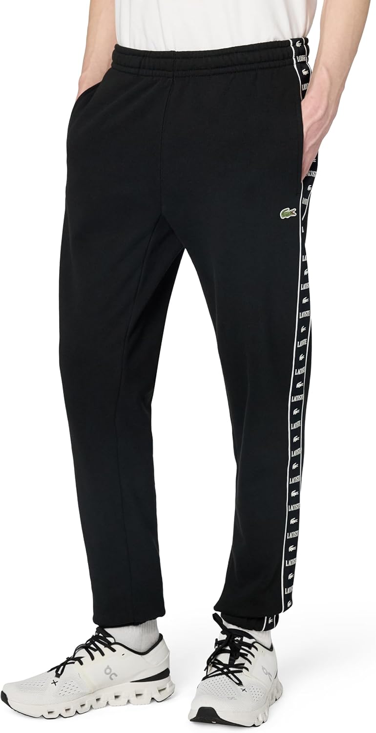 Lacoste Mens Tapered Leg Taping Sweatpants