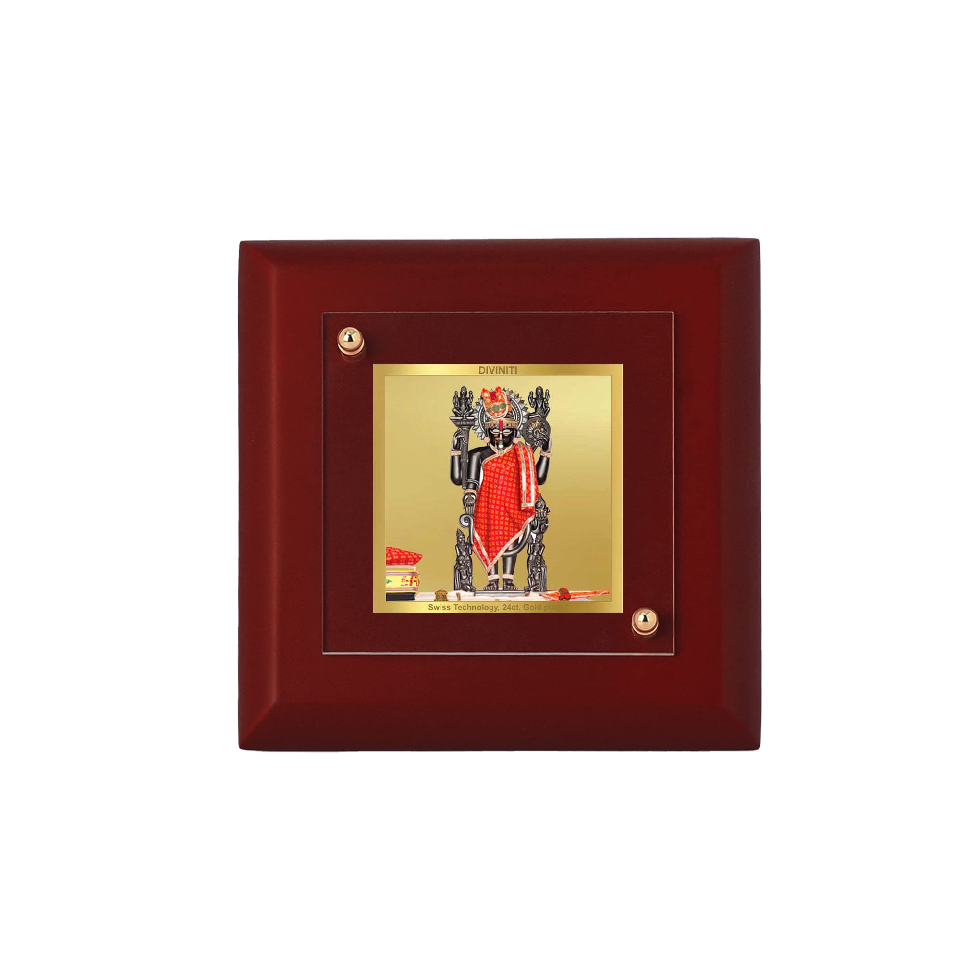 DIVINITI 24K Gold Plated Foil Dwarkadhish Rectangle/Square Wall Photo ...