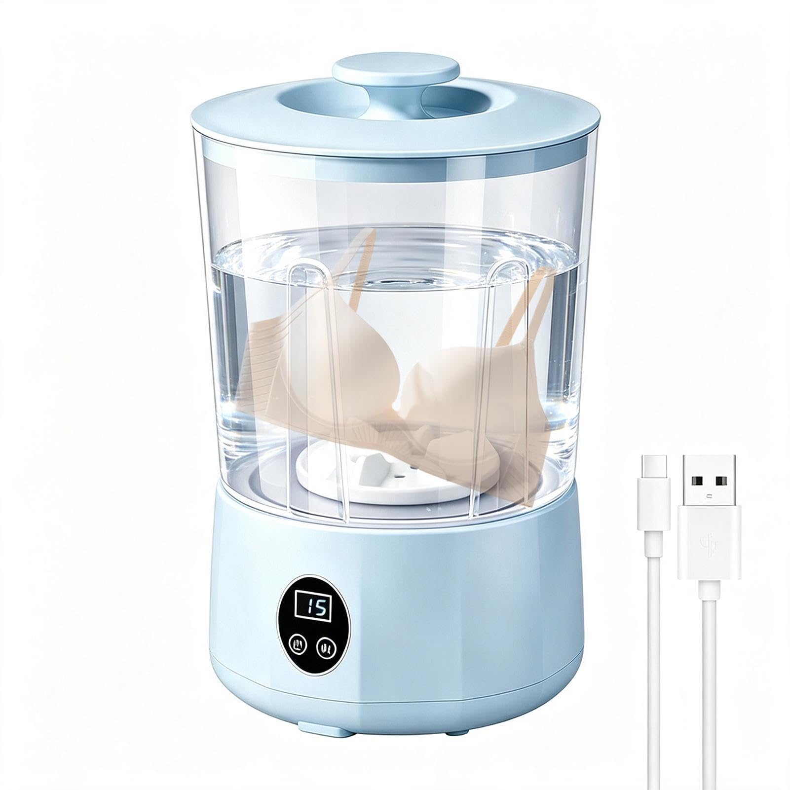 Tragbarer kabelloser Wascher, Mini-Kleidungsreiniger, 3