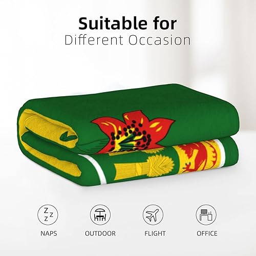 Miniatura 6 de EMEIISEO Bandera de Saskatchewan - Manta de franela de 32 x 48 pulgadas ligera y antibolitas adecuada para usar en camas y sofás