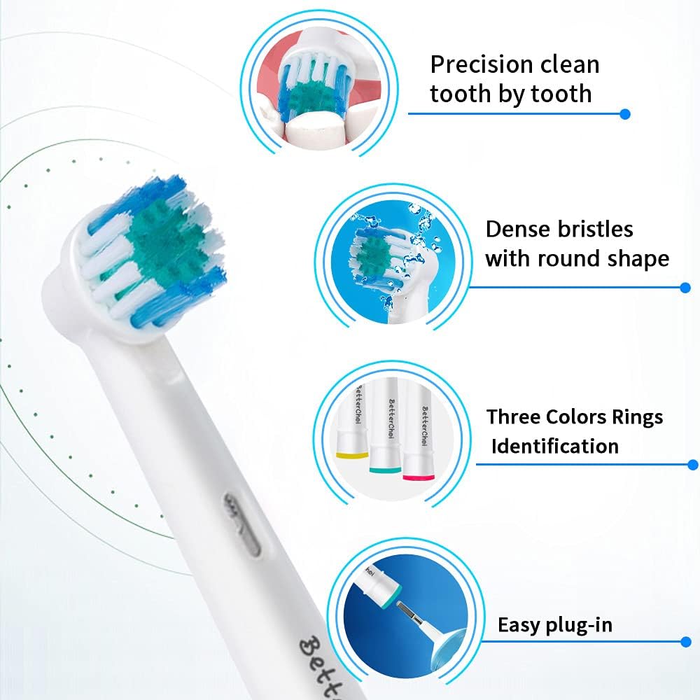 18pcs Replacement Brush Heads Compatible with Oral B Braun Electric Toothbrush, Deep and Precise Cleaning : Beauty & Personal Care