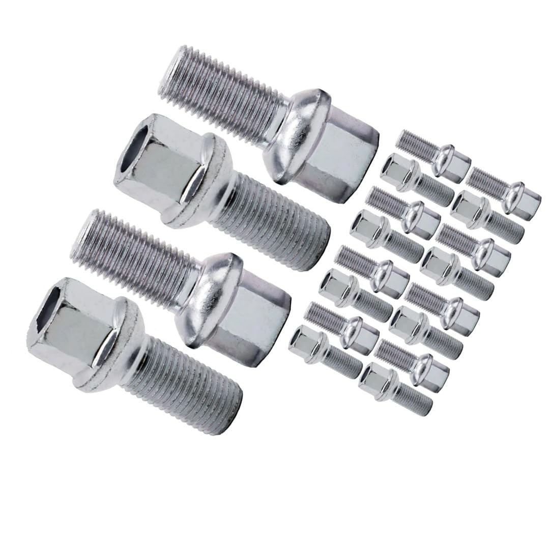 Wheel Studs Replacement Compatible with for Jetta 1998-2010 Steel Tire Bolt Replacements Accessory Bolts to Hold Hubs in Place Steel Bolts OEM:WHT002437