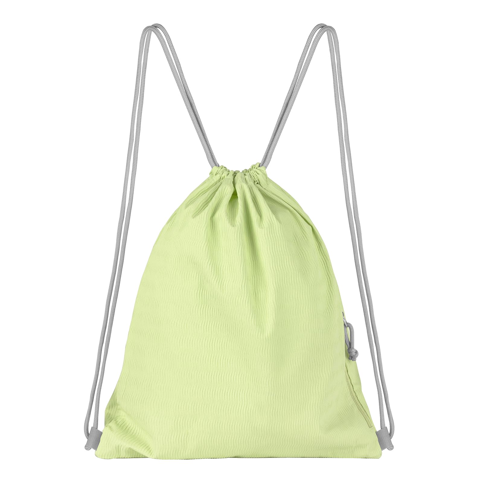 Lily queen Drawstring Backpack Sports Gym Bag Foldable Waterproof Swim Bag for Women Men, Green, M, Casual