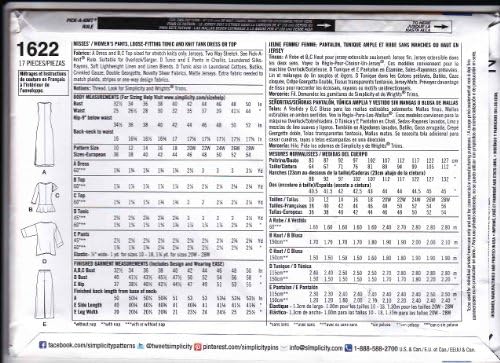 Simplicity Khaliah Ali Collection Pattern Knit Tank Dress, Peplum Top, Tunic and Pull-on Pants Sizes 20W-28W image 5