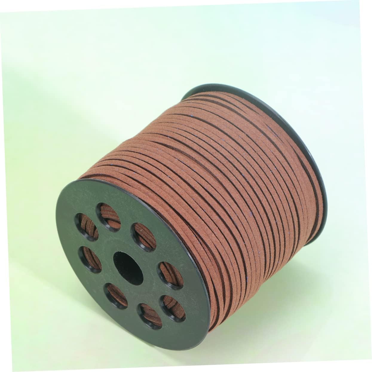 NUOBESTY Microfiber Double-Sided Leather Cord Eco-Friendly Plush String for DIY Jewelry Making Bracelets Necklaces Crafts Dark Coffee