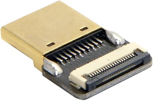 Vista 64 de chenyang Grosor 0.012 in Paso 0.020 in 20Pin Cinta Flexible Cable plano 1.64FT/0.5M para conector HDMI, Raspberry Pi, GoPro, Mini Display, Dron