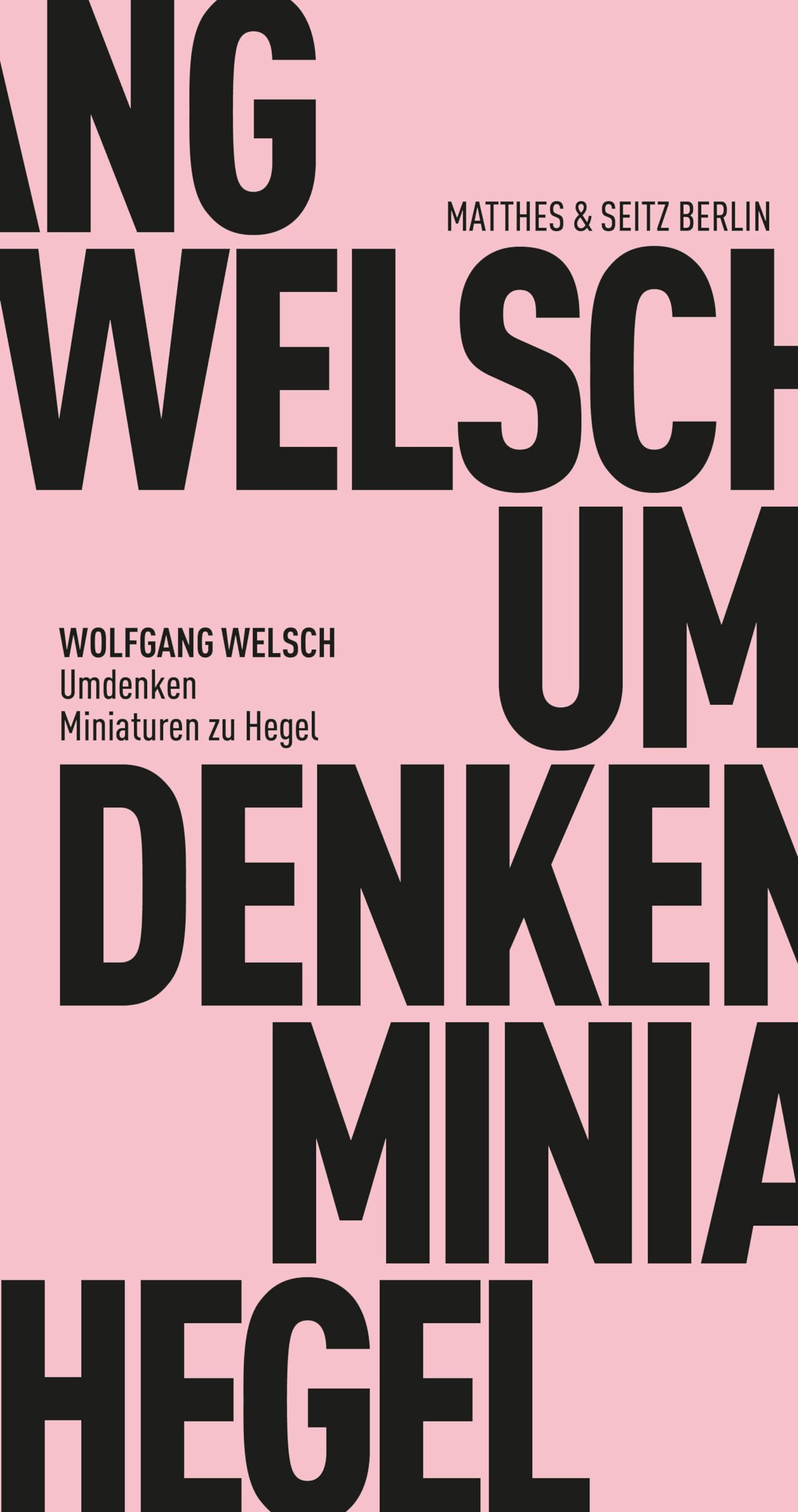 Umdenken: Miniaturen zu Hegel (Fröhliche Wissenschaft)