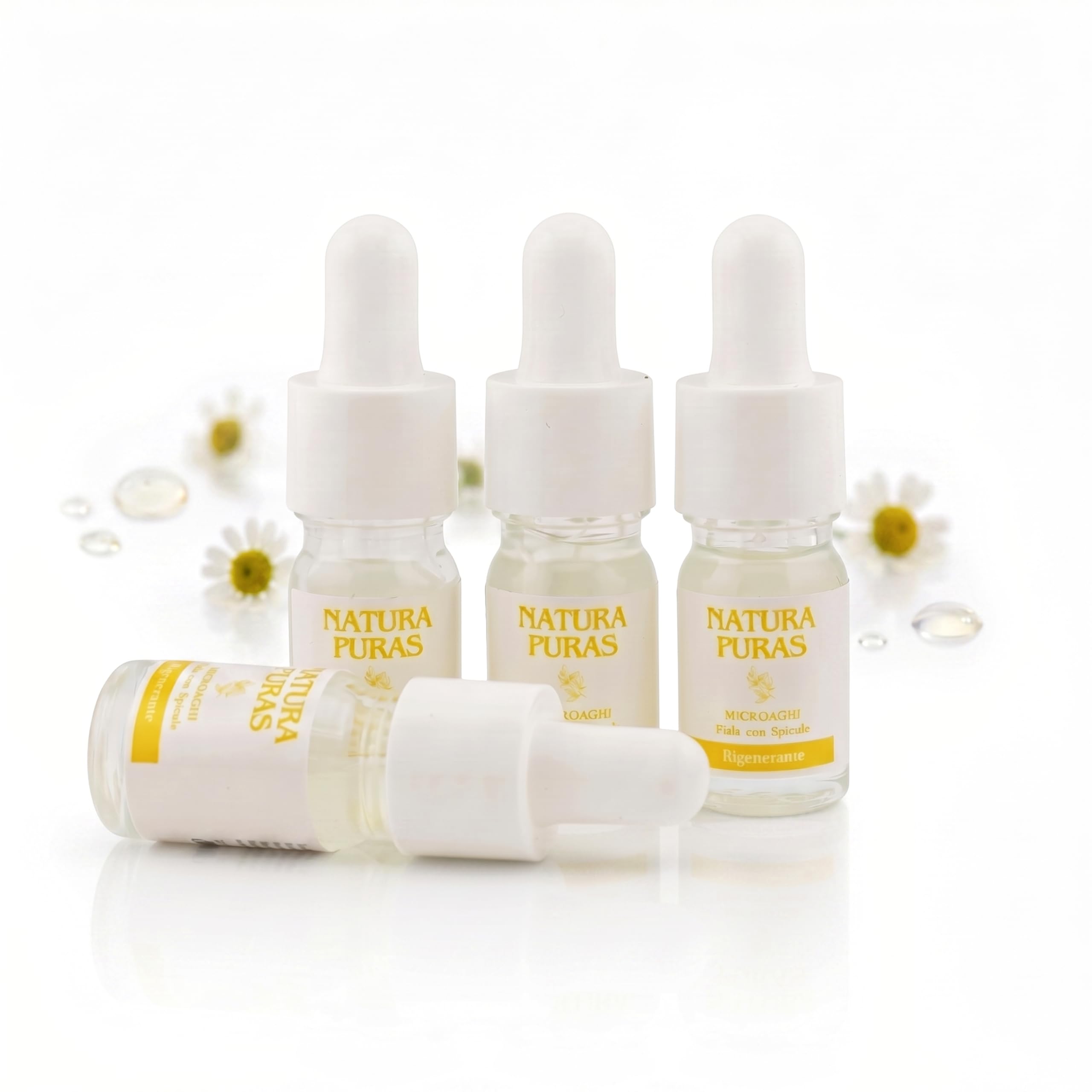 Siero Viso con Microaghi Coreano Antirughe 20ml NaturaPuras | Microneedling Liquido