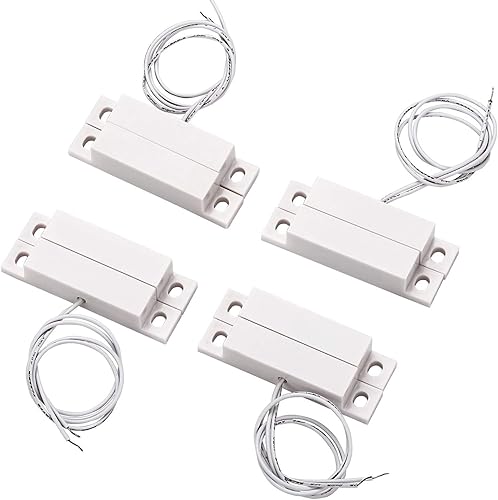 Miniatura 5 de 10 unids alarma de montaje en superficie 10 W 100 V 0.5 A en contacto magnético máximo ideal para puerta ventana seguridad con alambre de plomo y