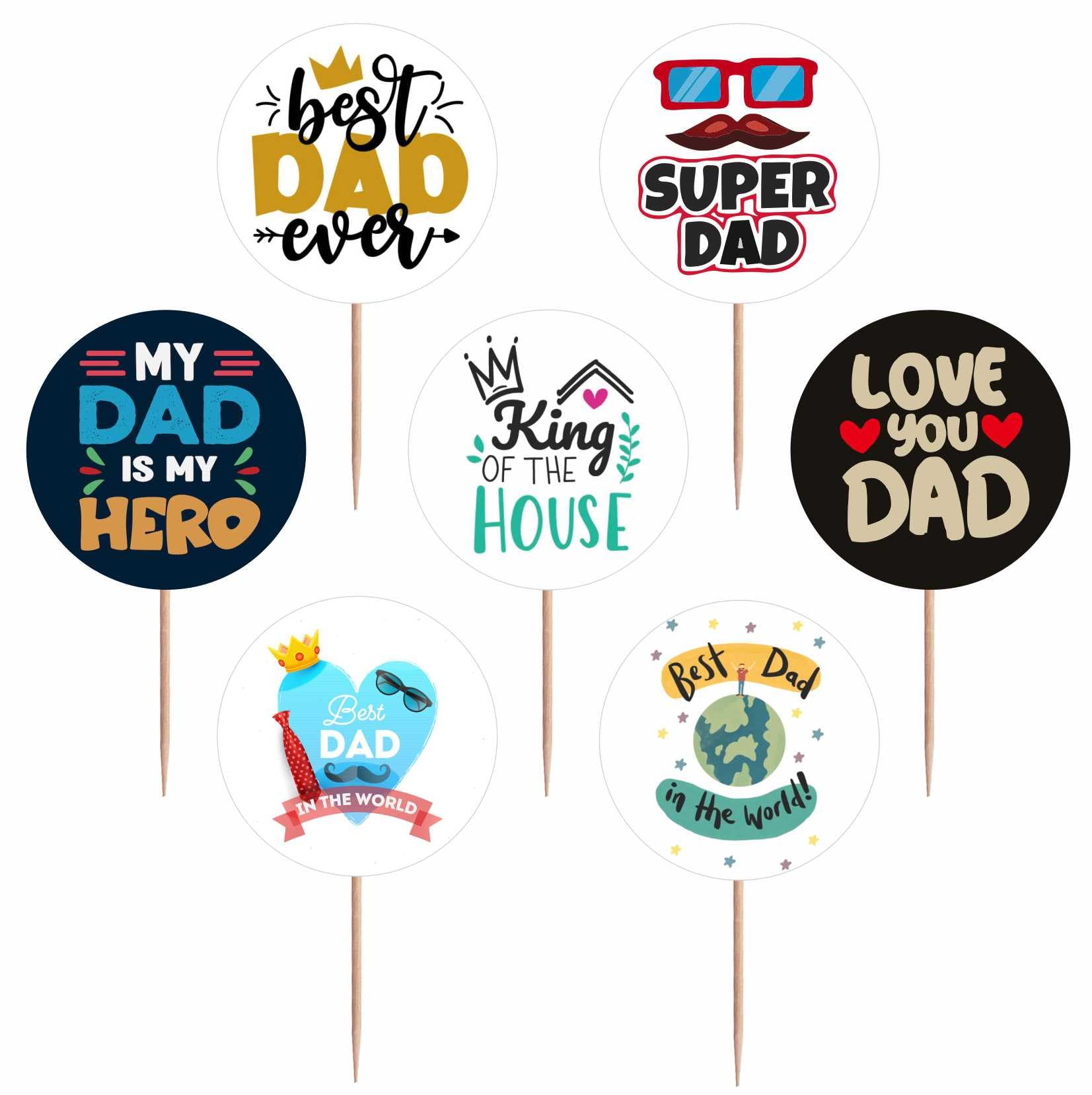 RDH Happy Father's Day Cake Toppers 100 Pcs-image-6